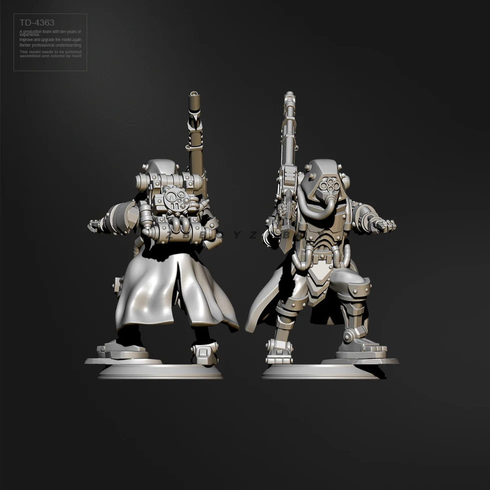 38mm Resin Soldier model kits figure colorless and self-assembled （3D Printing ） TD-4363