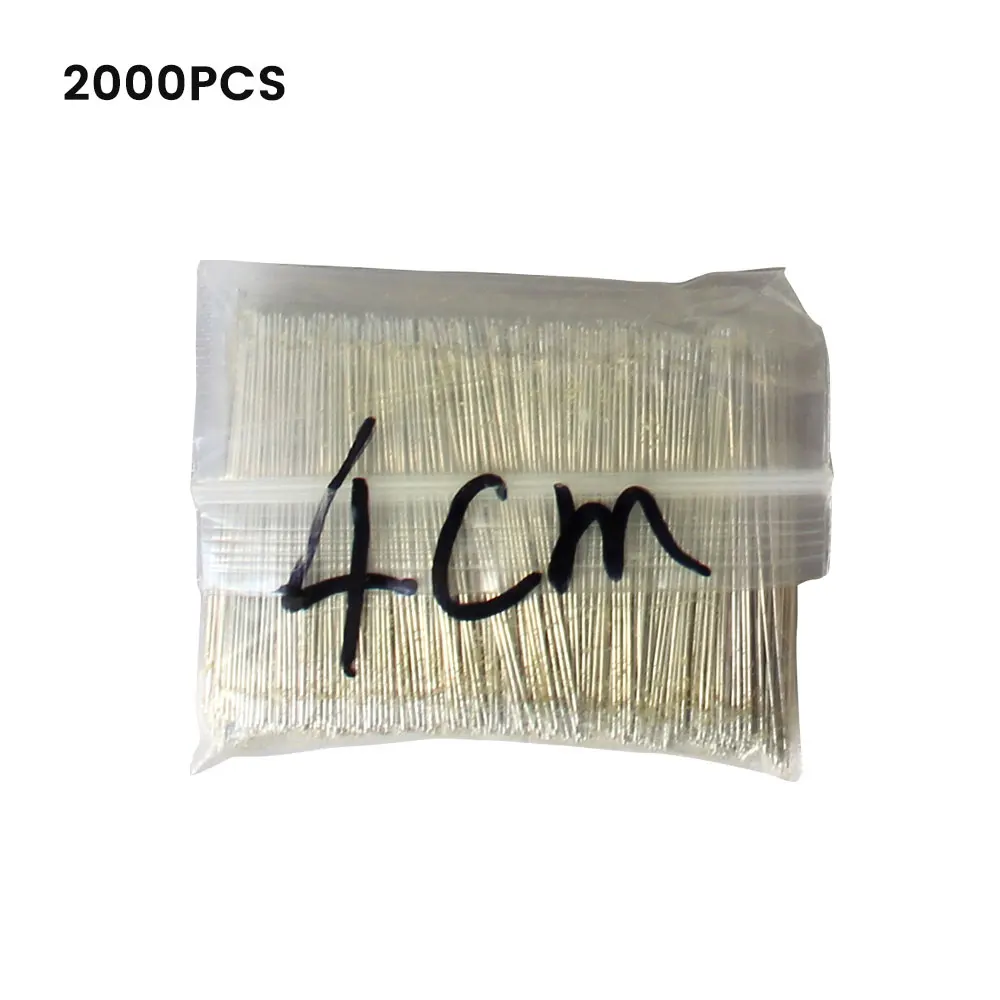 2000PCS Enameled Wire LED Neon Light Welding Wire 3/4/5/7/10/15cm Silver Color Middle Connector For 12V 24V Neon Lamp Soldering