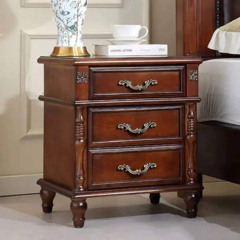 

Wooden Space Nightstands Large Brown Organiser European Saving Nightstands Bedroom Drawers Design Mesilla De Noche Furniture