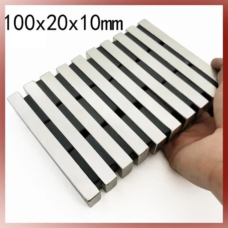 

100x20x10mm Powerful Block Magnets N35 Super Neodymium Magnet Permanent NdFeB Magnets 100X20X10 Mm