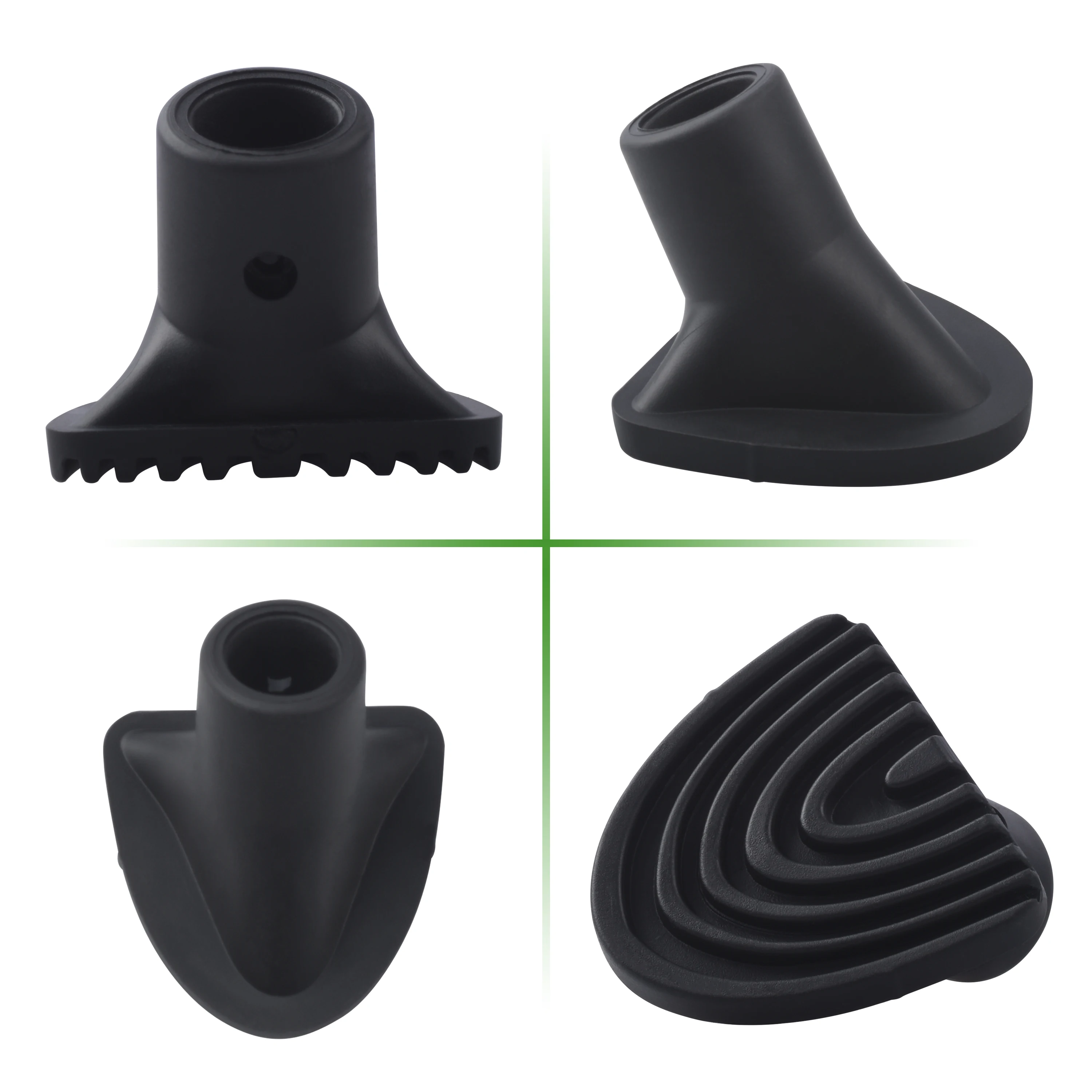 2Pcs Golf Bag Stand Feet Replacement 12mm Rubber Anti-Slip Tripod Leg Tips Serrated Base Golf Club Bag Repair Accessories image 4