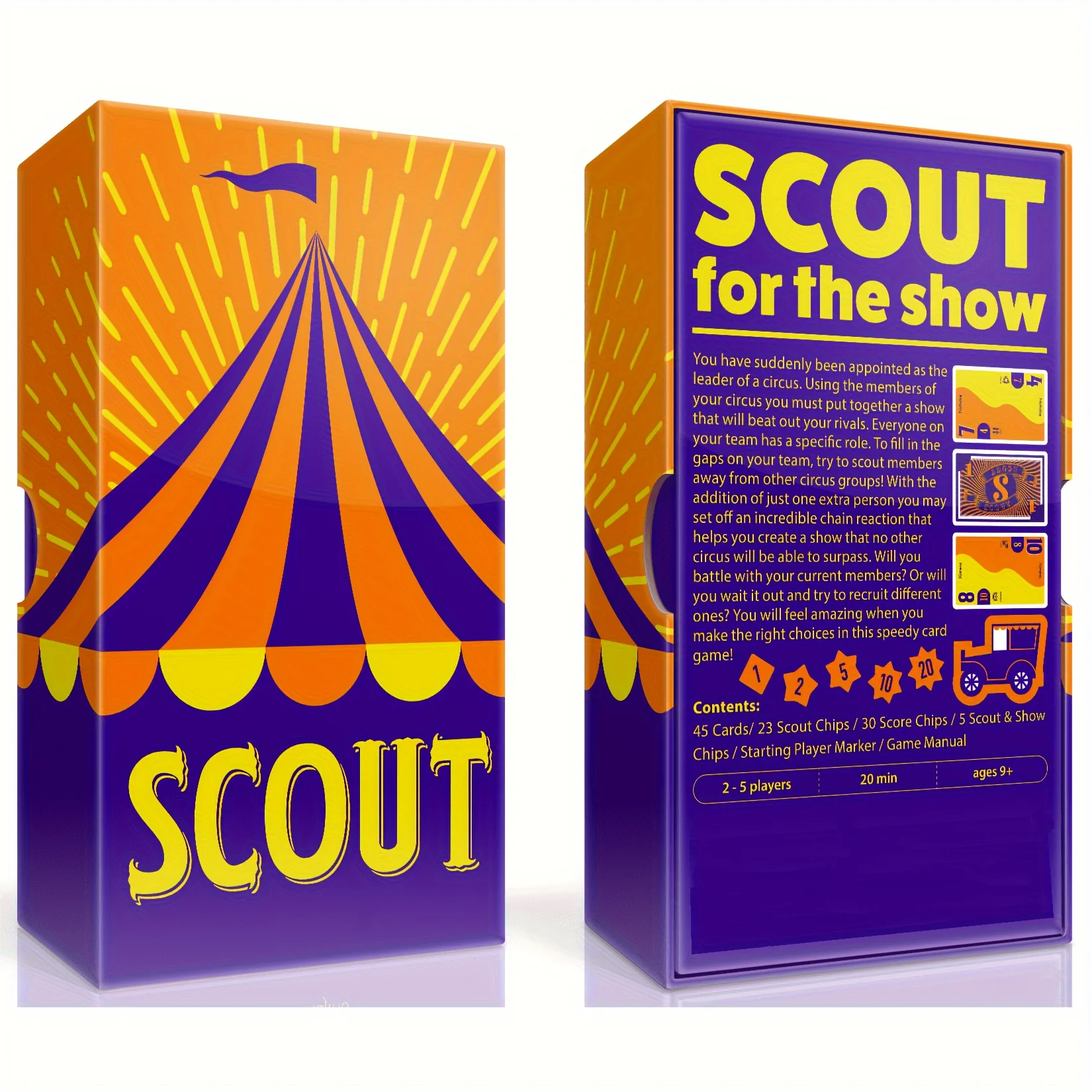 BOARD GAME: SCOUT – SDJ Award-Winning Card Game for 2-5 Players, Perfect for Parties & Family Game Night