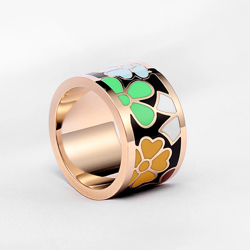 New listing chain.scarves buckle of gold color preserving High-grade enamel decoration The original single foreign trade ring