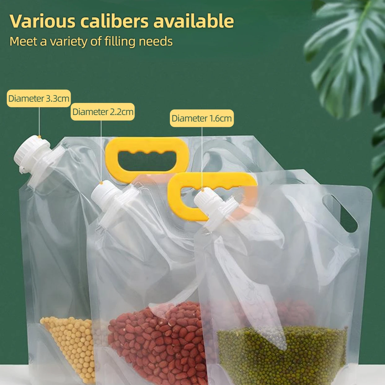 Grain Storage Bag Portable Grain Sealed Bag Insect Proof Moisture Proof Fresh Keeping Storage Bag Kitchen Supplies Plastic Bags