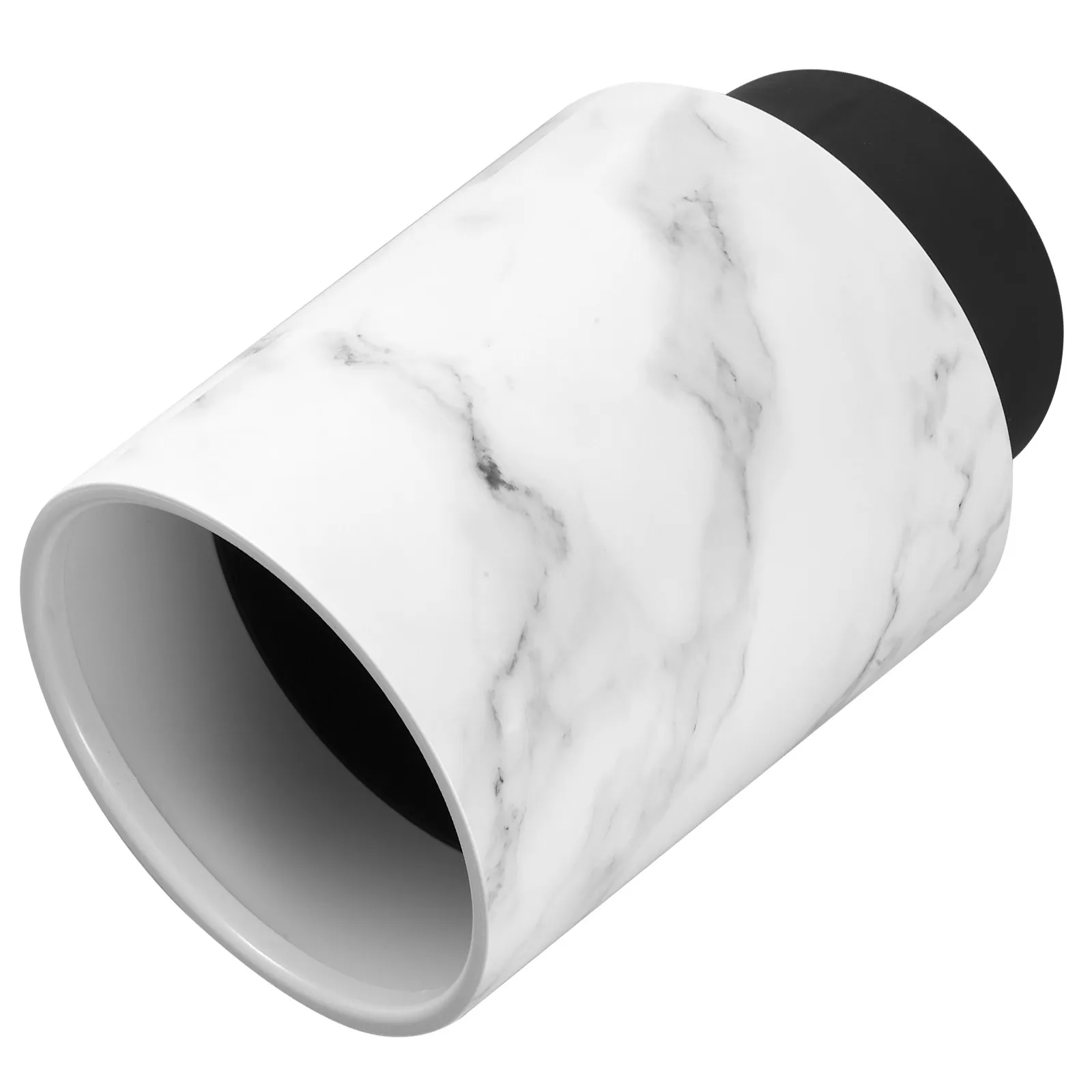 

Marbling Trash Bin Big Capacity Round Lidless Garbage Container Stable Structure Waste Can Marble Trash Can Marbling Waste Bin