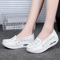 Nurse Shoes Casual Female Sneakers Black Flats Clogs Platform Nursing Comfortable Grandma Creepers White Summer Leisure Hoof Hee