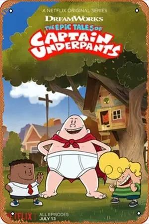 The Epic Tales of Captain Underpants movie posters (2018) Tin Sign Decor Retro Vintage Metal Sign Reproduction Metal Tin Sign Wa