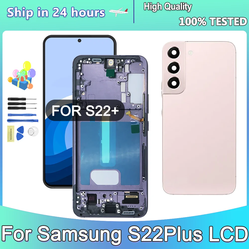 TFT For Samsung S22 Plus S906B S906 S906W LCD with frame Display Touch Screen Digitizer Assembly Replacement