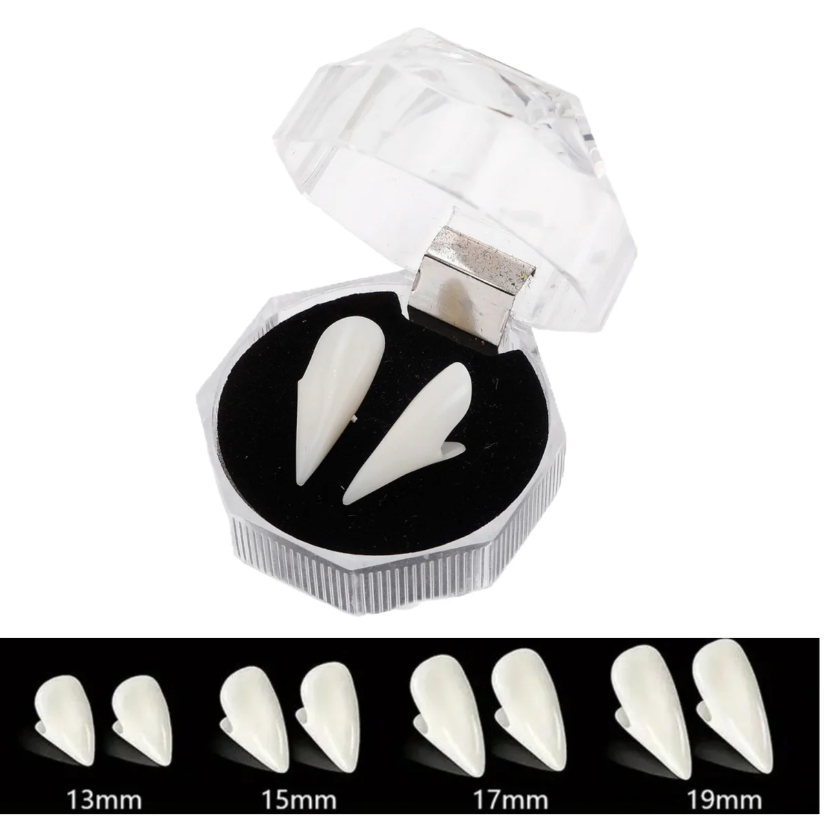 Resin Fake Teeth Halloween Vampire False Teeth Props Realistic Teeth Dental Braces Accessories Makeup Party False Teeth Props