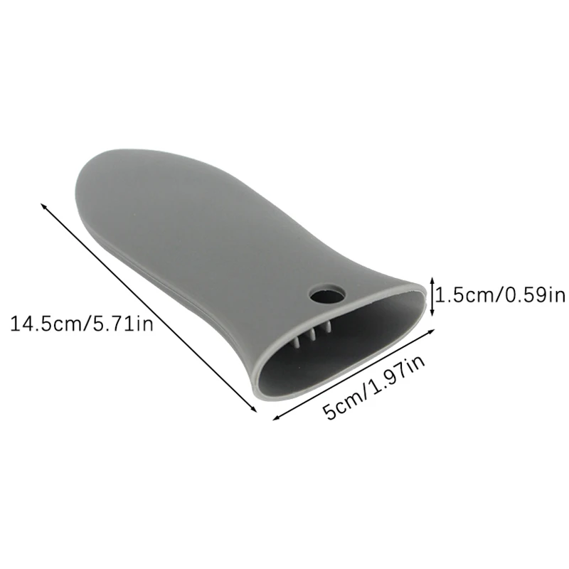 Non-Slip Silicone Pot Handle Holder Dismountable Cookware Parts Potholder Cast Iron Skillet Grip Sleeve Cover Pots Pans Handle view 6