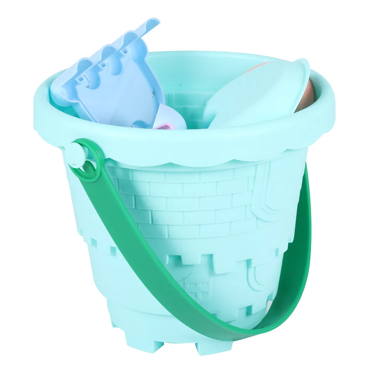 

Plastic Colorful Beach Bucket Set Fish Tools for Kids Boys Girls Random Sand Play Gift Beach Toys Kid