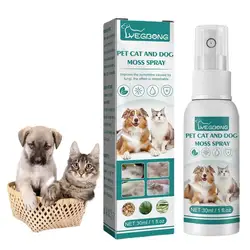 Cat and Dog Skin Problems Pet Moss Spray 30ml Pet Cleaning Care Anti-Itch Spray Provide Instant Relief Pet Healthy Care Supplies