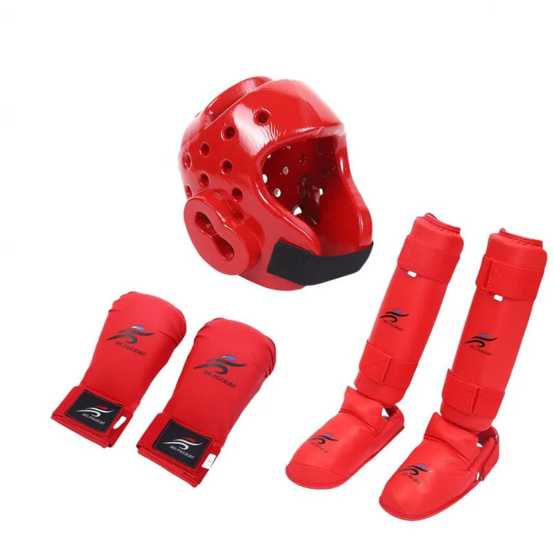 

Защитные щитки для ног, рук и стоп, набор спаррингового снаряжения для тхэквондо, щитки для женщин, боксерские перчатки, обувь для каратэ, ММА для мужчин и детей