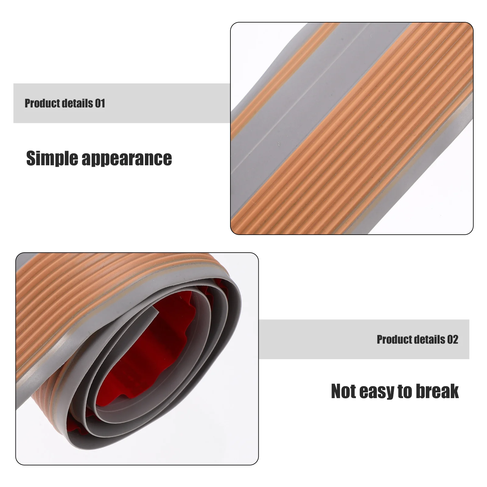 Защитная окантовка для носа лестницы, противоскользящая отделка лестницы из ПВХ, безопасная окантовка в помещении и на открытом воздухе, нескользящая текстурированная поверхность, быстрая установка, яркая