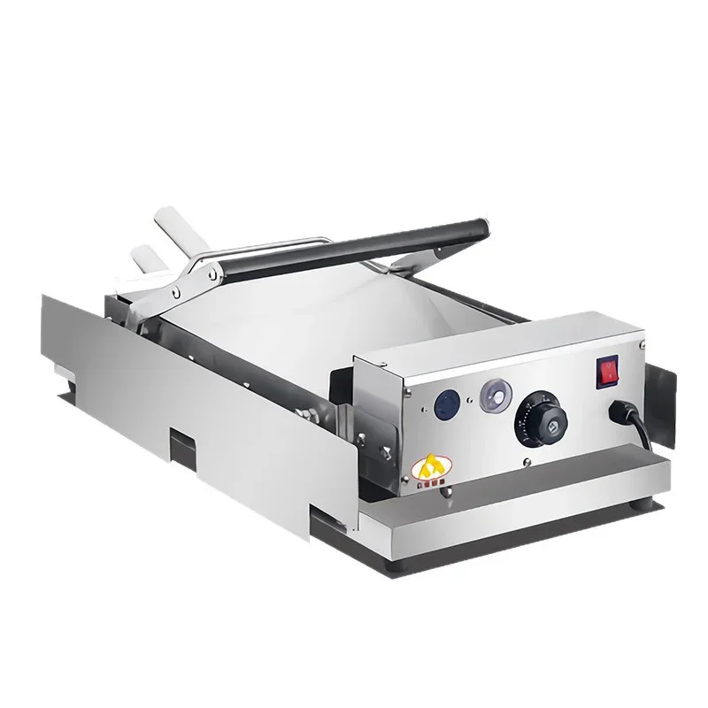 #~forS Steel Hamburger Maker, Commercial Fully Automatic Double-Deck Toaster, Small Electric Hamburger Oven, Countertop Hambu