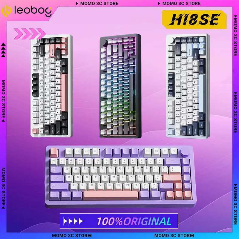 

Клавиатура LEOBOG Hi8SE Беспроводная механическая, 2,4 ГГц, из алюминиевого сплава