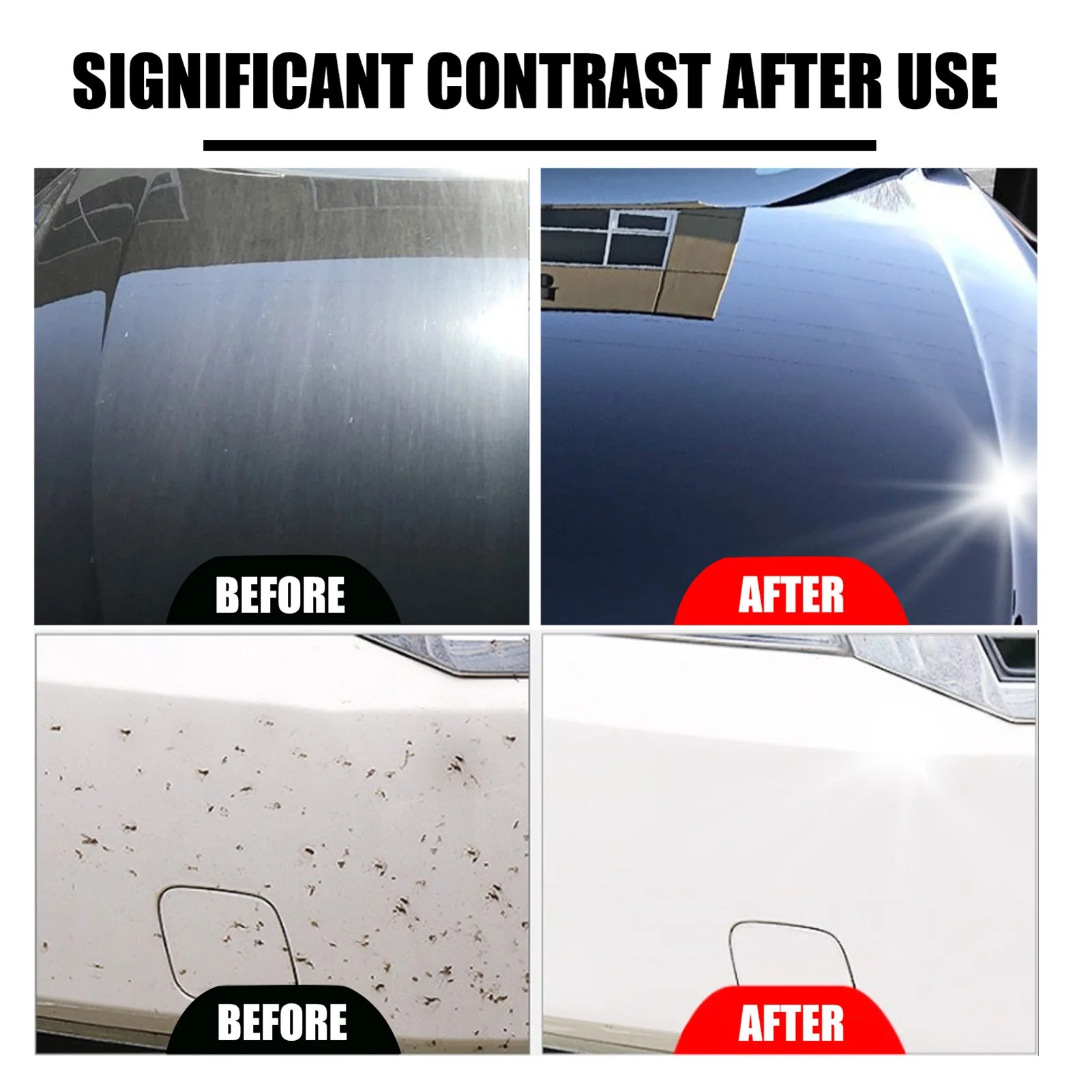 3 In 1 SHINE ARMOR Fortify Quick Coat Ceramic Coating Car Wax Polish Spray 30/100ml Auto Wash&Wax Hydrophobic Top Coat Polish