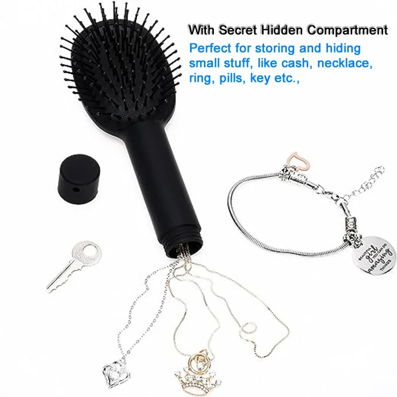 Sight Secret Hair Comb muslimatexmuslimah scomparto portaoggetti nascosto occultamento viaggio diversione Stash contenitore sicuro nascondi collana con anello in contanti