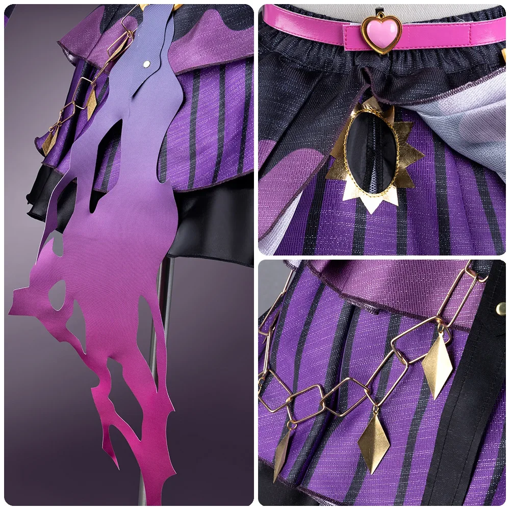 Игра Umamusume: Pretty Derby Mayano Top Gun Косплей Костюм MewMeow Фиолетовая Юбка Униформа Парик Женский Сексуальный Карнавальный Костюм Хэллоуина