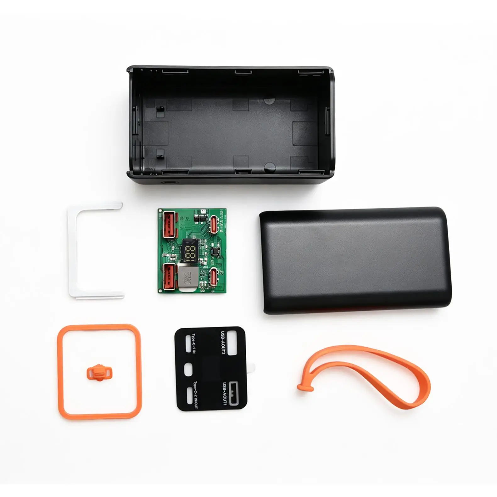 4 Slots 21700 Battery Power Bank Case Fast Charge For Mobile Phone Charging Soldering DIY Battery Storage Boxes With LCD Display