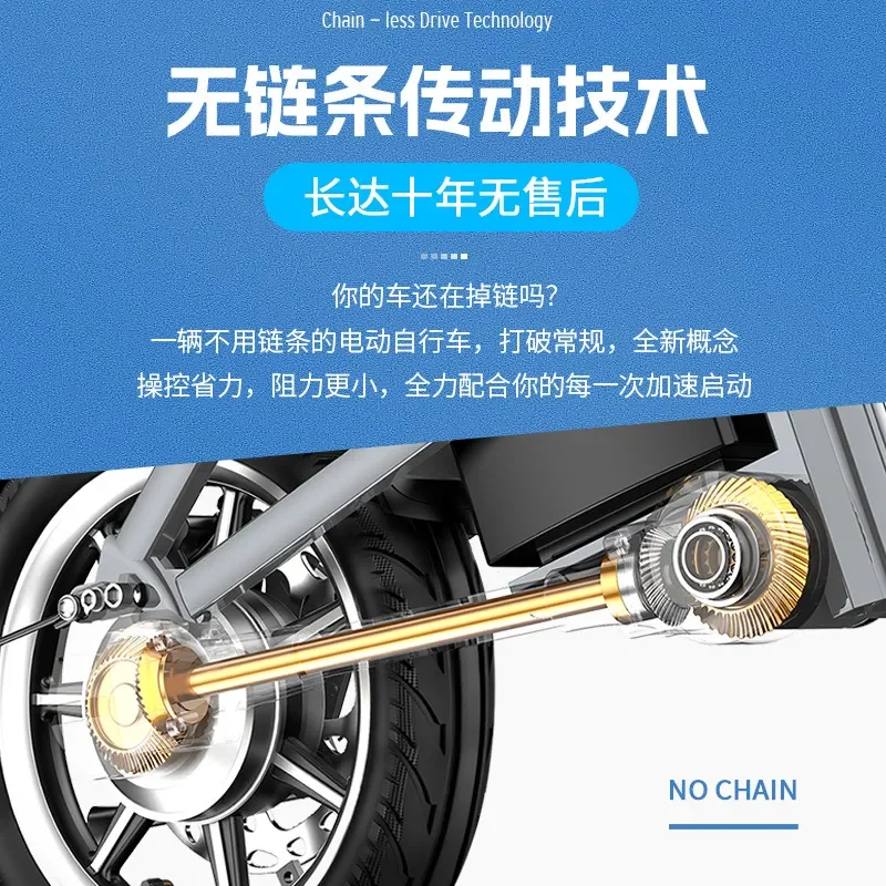 Folding Electric Car 48V Battery Powered Vehicle Chain Drive System with 7 Shock Absorbers Lightweight Luxury Design