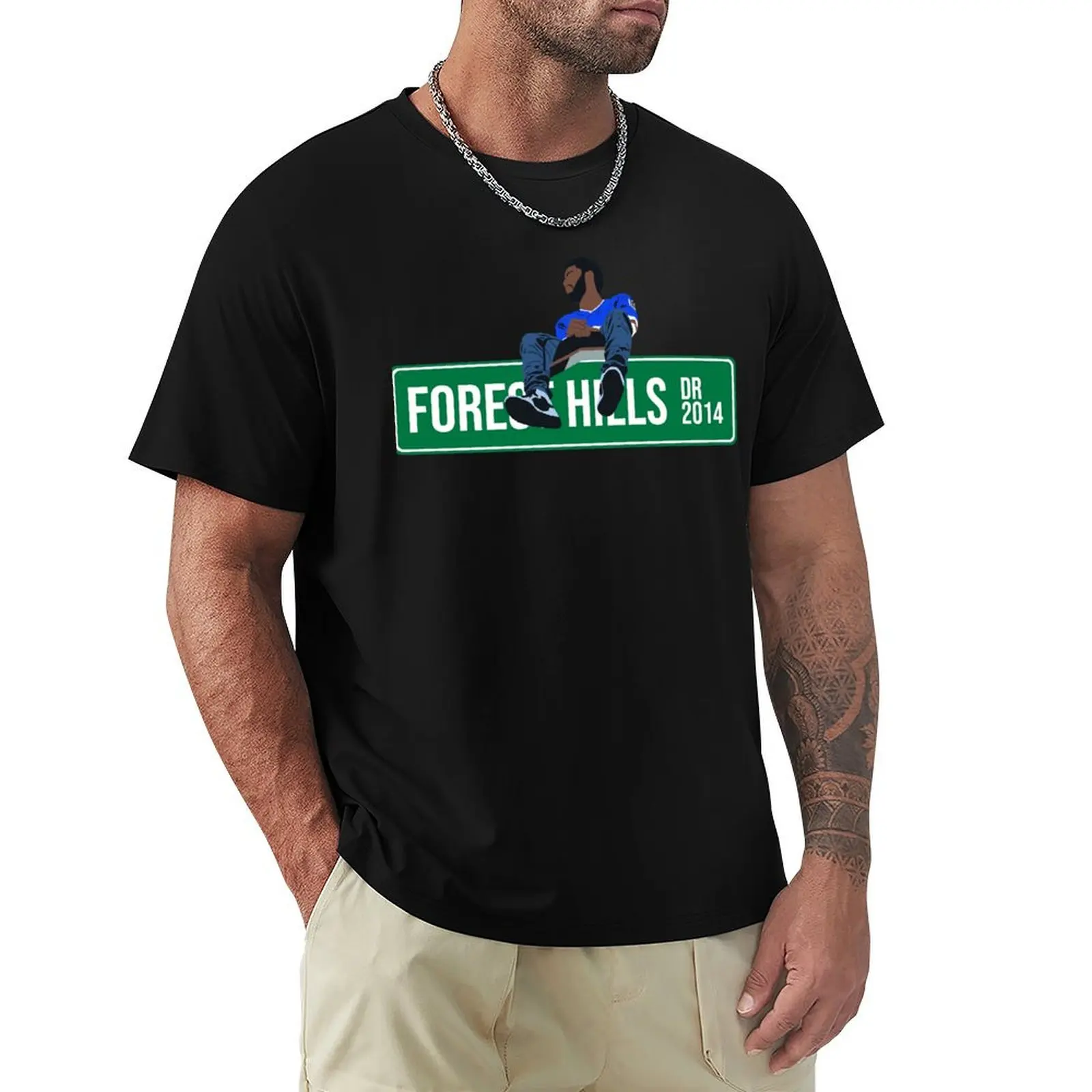 

Hills Drive J-Cole 2014 Forest Classic Copy T-Shirt Street Fashion Casual Tee Shirt