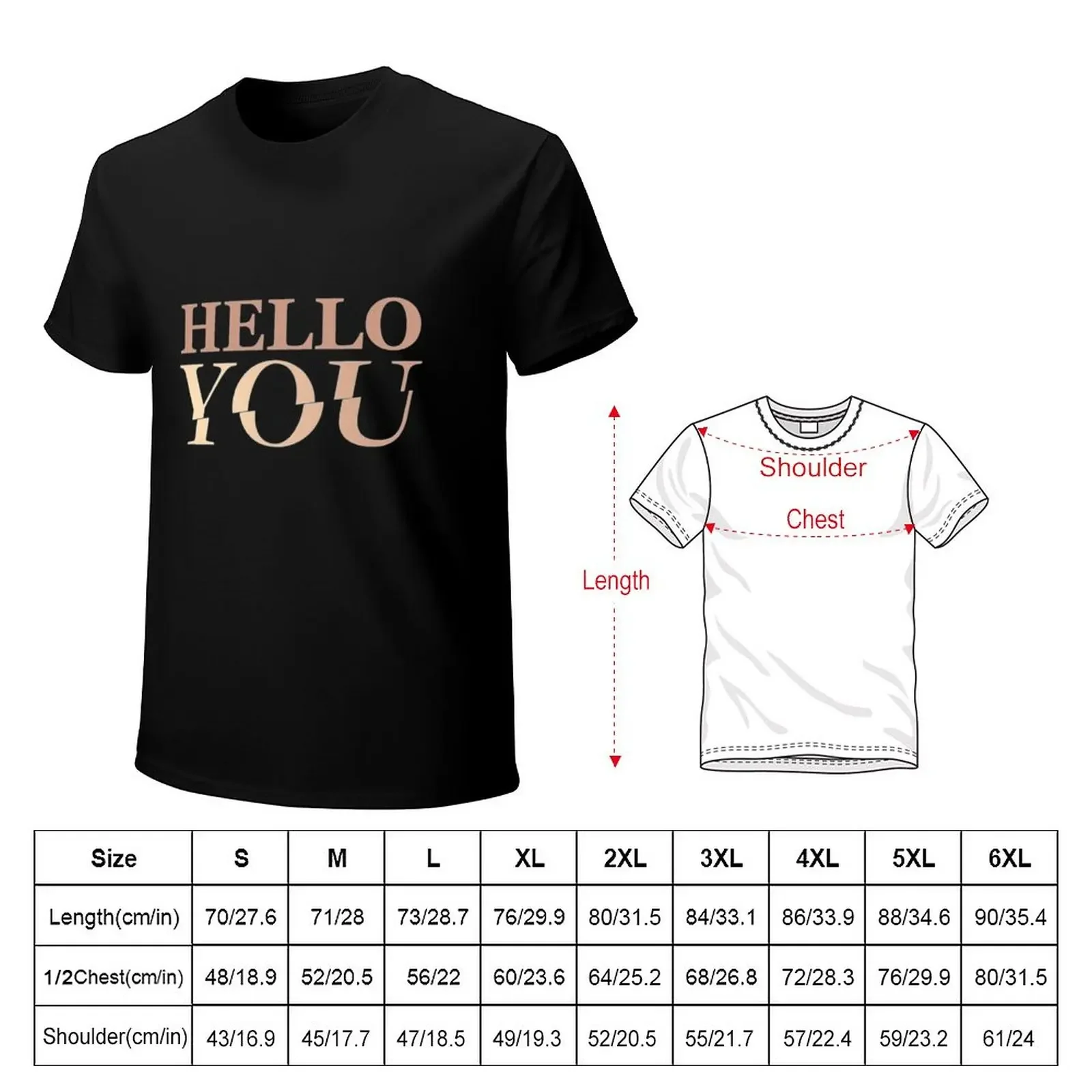 Joe Goldberg Hello You T-Shirt blanks summer tops customs T-shirts for men cotton