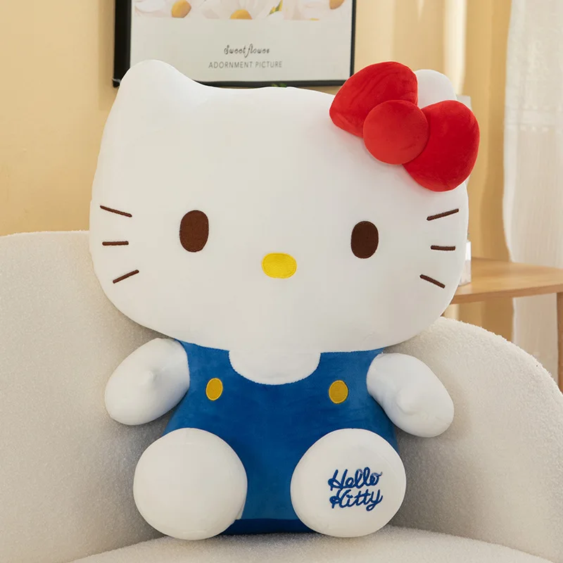 Sanrio hello kitty brinquedo de pelúcia bebê pelúcia animal lance travesseiro decoração do carro anime boneca para crianças meninas presente aniversário