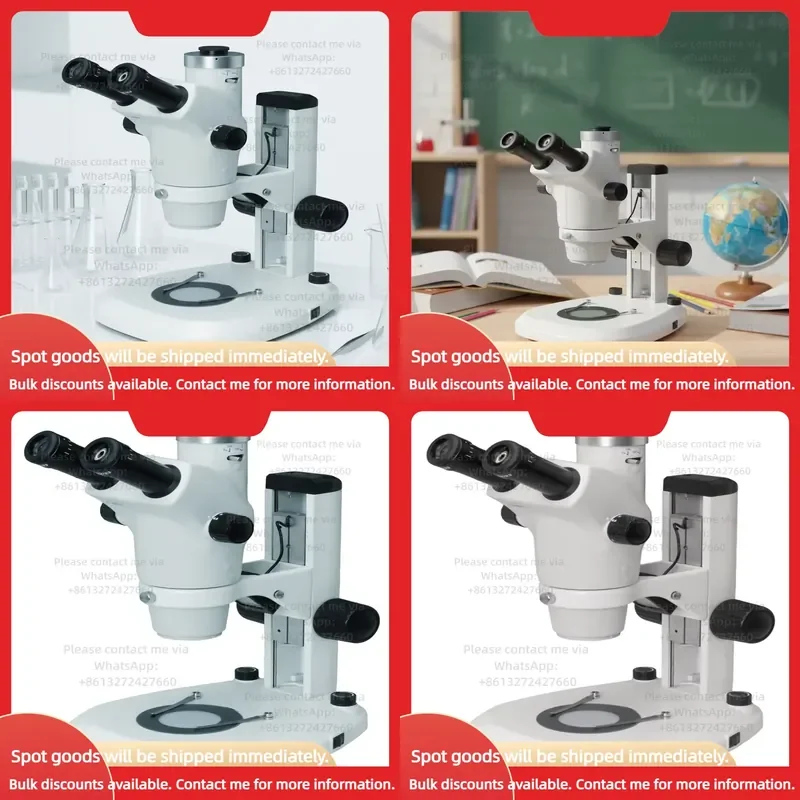 Binocular Trinocular Continuous Zoom Stereo Microscope