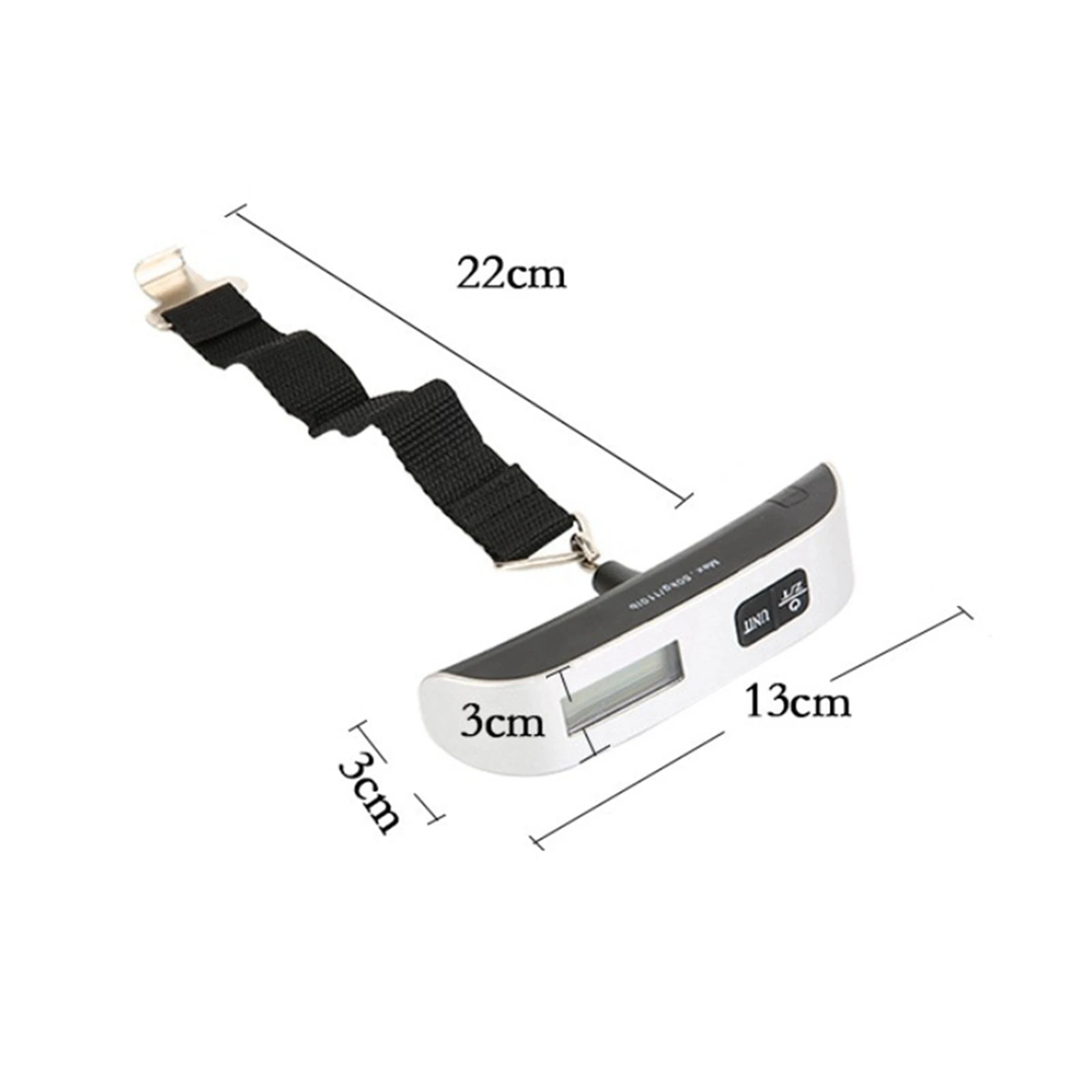 

AFOURT-2X ЖК-цифровые подвесные весы для багажа, чемодана, весы с ремнем для электронного весового инструмента 50 кг/110 фунтов