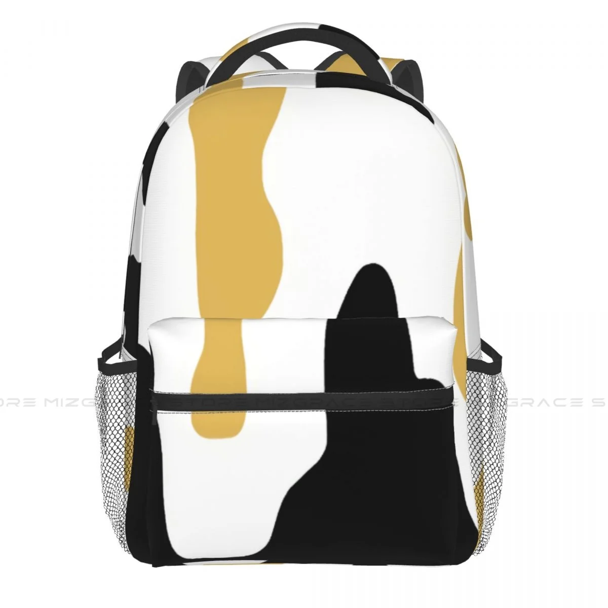 

Abstract Simple Melty Trippy Modern Contemporary Art Casual Knapsack Student Books Backpack School Laptop Bag Rucksack