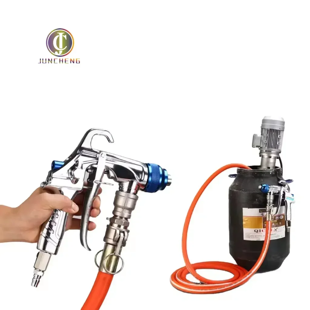 New Small Real Stone Paint Spraying Machine All-In-One External Wall Fireproof Waterproof Paint Putty Construction Steel Gun