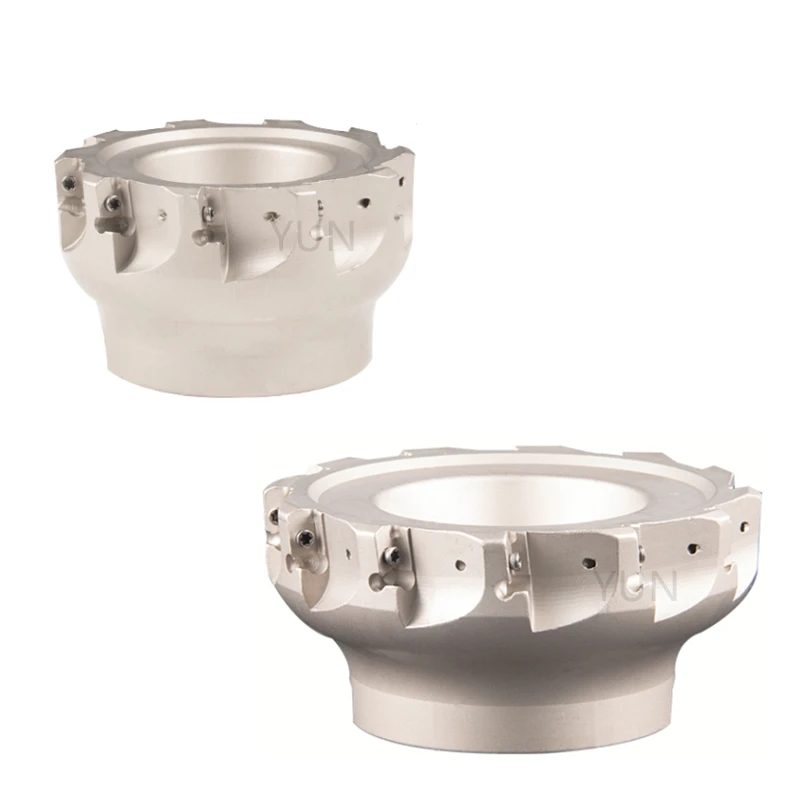 EXN03 40-22-6T CNC تغذية سريعة قاطعة المطحنة رئيس مقبض Diameter40/50/63/80/100 مللي متر 10 قطعة LNMU0303ZER إدراج شفرة