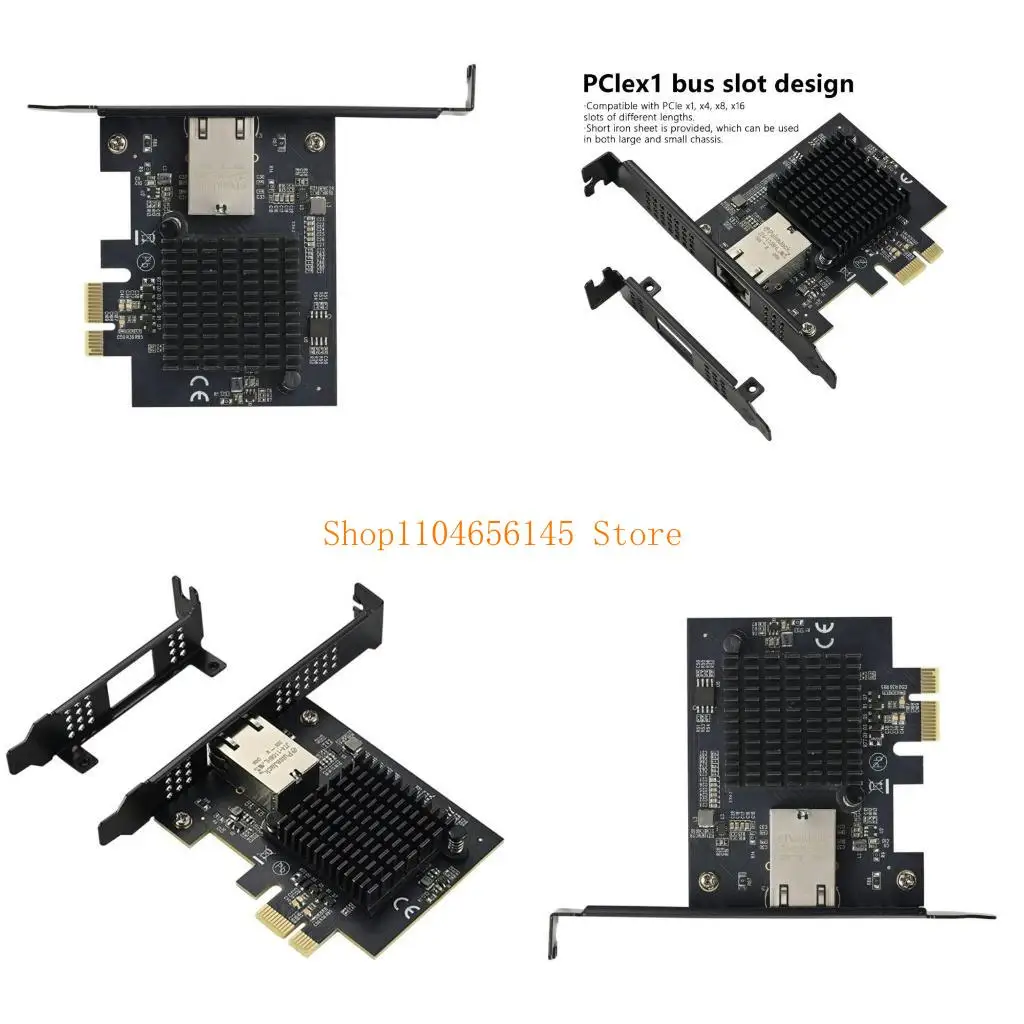 

5asd Single Port RJ45 Networking Card PCIE Networking Adapter 1G 2.5G 10Gbps