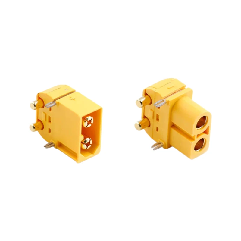 Amass Original XT60PW-F/M Male Female Connector Horizontal Mount PCB Board Plug for RC Lipo Battery ESC