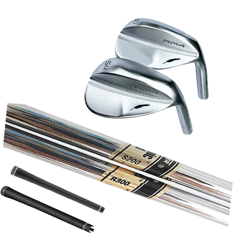 

RM4 Golf Clubs Carving Sand Wedges Clubs Head 48 50 52 54 56 58 60 Degrees Silver Stainless Steel Rod Head With Shaft Grips