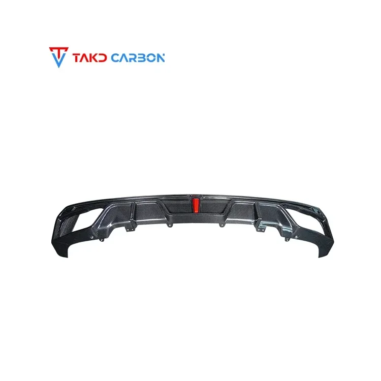 TAKD Carbon Real Car Data Development Dry Carbon Fiber Rear Bumper Lip Diffuser universal rear spoilers For BMW X5 G05