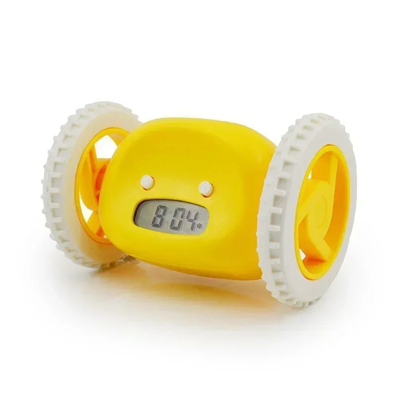 CLOCKY Loud Alarm Clock for Heavy Sleepers on Wheels (Adults Kids Teens Bedroom), Run Away, Moving, Annoying, Jump, Roll,