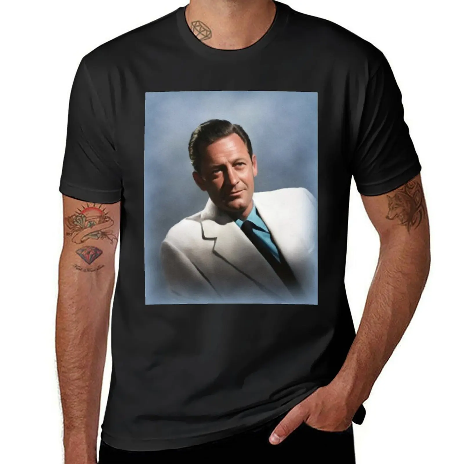 William Holden, Actor T-Shirt customs design your own plus sizes anime t shirt for men