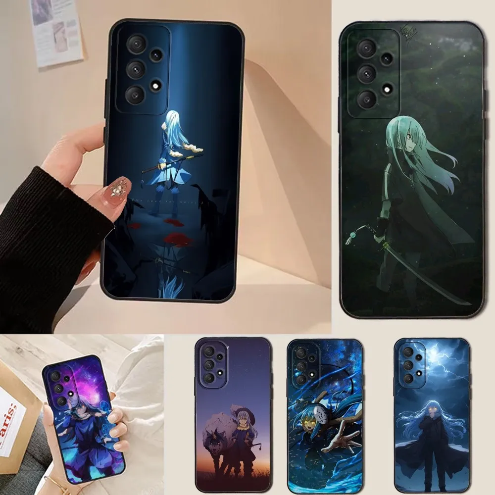 

Tensei Slime Rimuru Phone Case For Samsung Galaxy A13,A21s,A22,A31,A32,A52,A53,A71,A80,Soft Black Shell