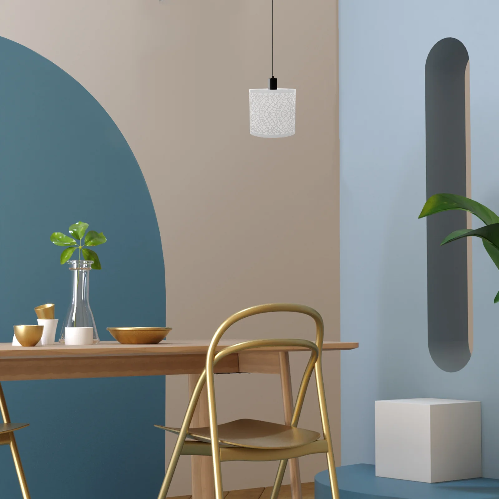 

Iron Lamp Shade E27 Screw Type Sturdy Metal Vintage Bedside Lamp Shade Small Table Lampshade Anti Glare Design