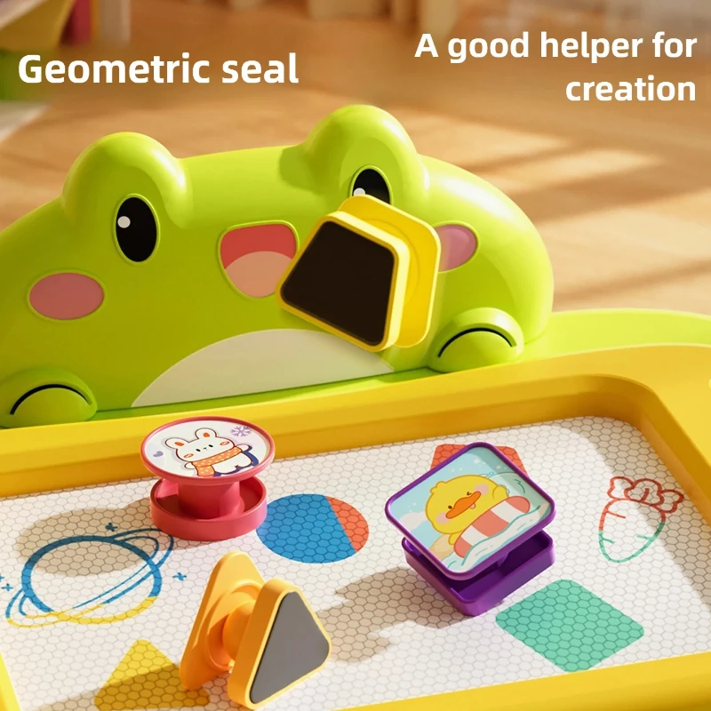 Brinquedo de Quadro Magnético para Desenho Infantil, Quadro de Desenho e Escrita Apagável, Mesa de Pintura Colorida, Brinquedo de Aprendizagem Precoce