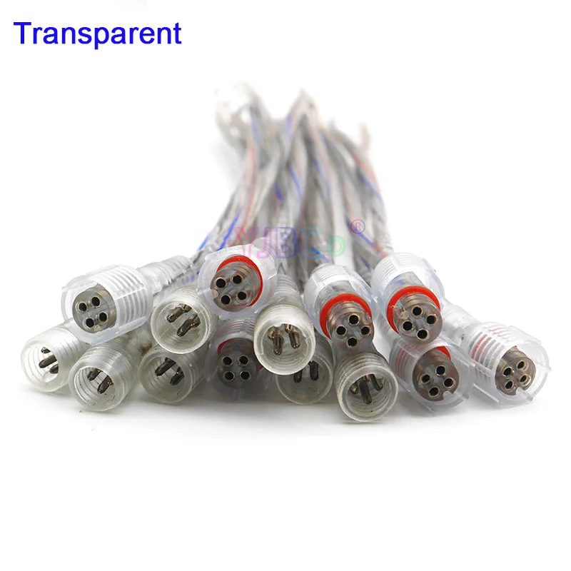 Wholesale 10/50 pairs 2pin 3pin 4pin 5pin Waterproof IP68 Cable Male to Femaleled Connector for LED Strips Light