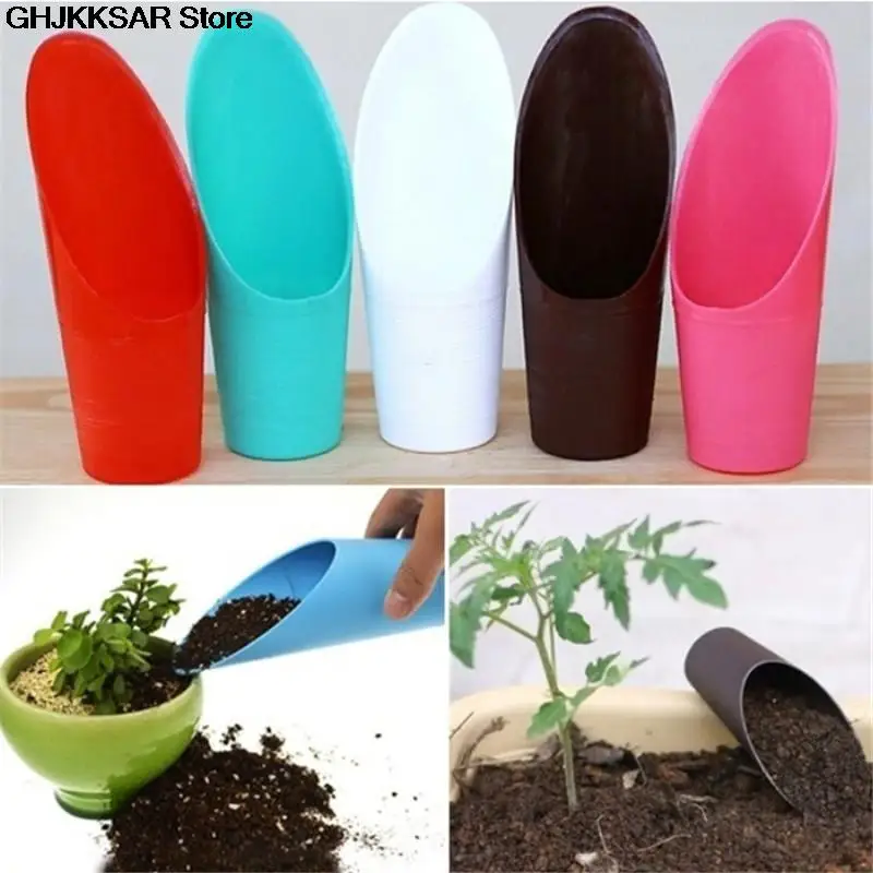 1Pc Soil Plastic Spade Shovel Cup Succulent DIY Bonsai Plant Helper Garden Tool