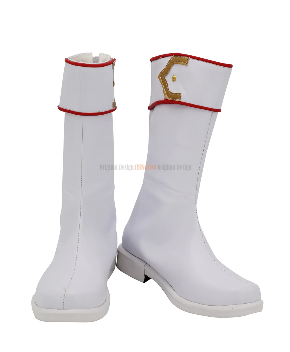 Syaoran Shoes Cosplay Cardcaptor Sakura Syaoran Li Cosplay Boots White Shoes Customized Boots for Boys and Girls