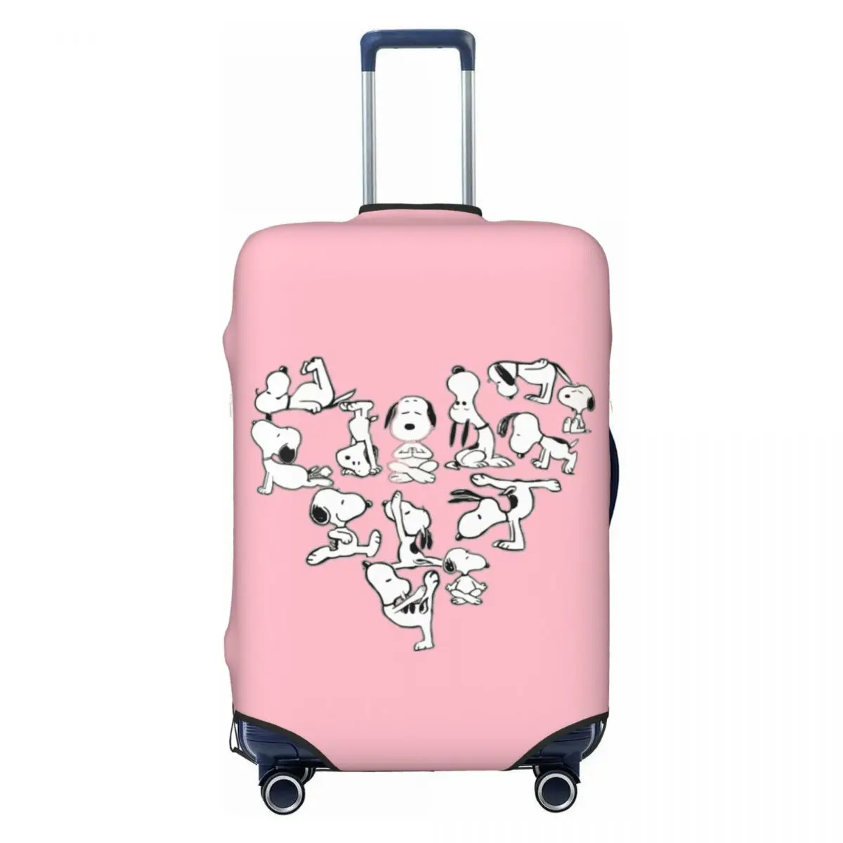 

Custom S-snoopys Animated Cartoon Luggage Cover Elastic Travel Suitcase Protective Covers Fits 18-32 Inch