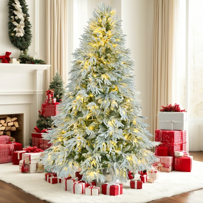 6FT Pre-Lit Spruce … - image