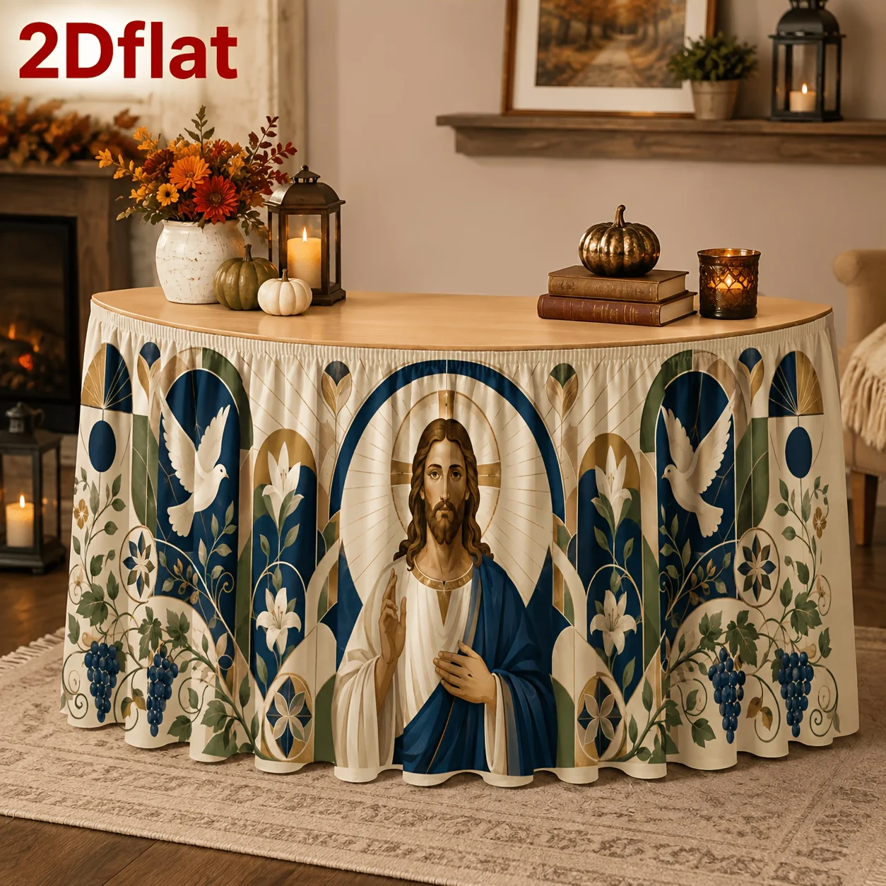 Suitable for church events, wedding receptions, banquet halls, and decoration of the table for communion ceremonies