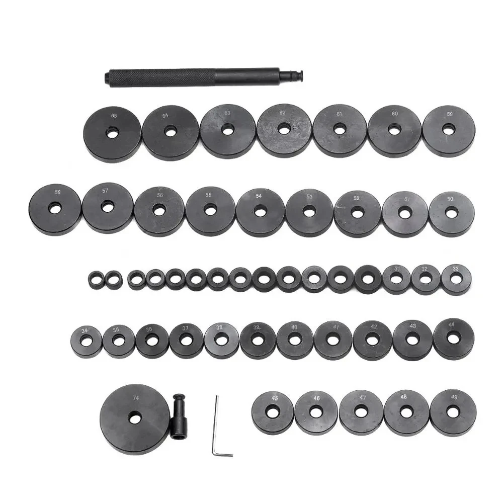 Imagem -04 - Bucha Disco Rolamento Selo Motorista Pressão Disco Conjunto de Ferramentas Kit Motorista Ferramenta de Reparo do Carro 52 Peças 1865 mm