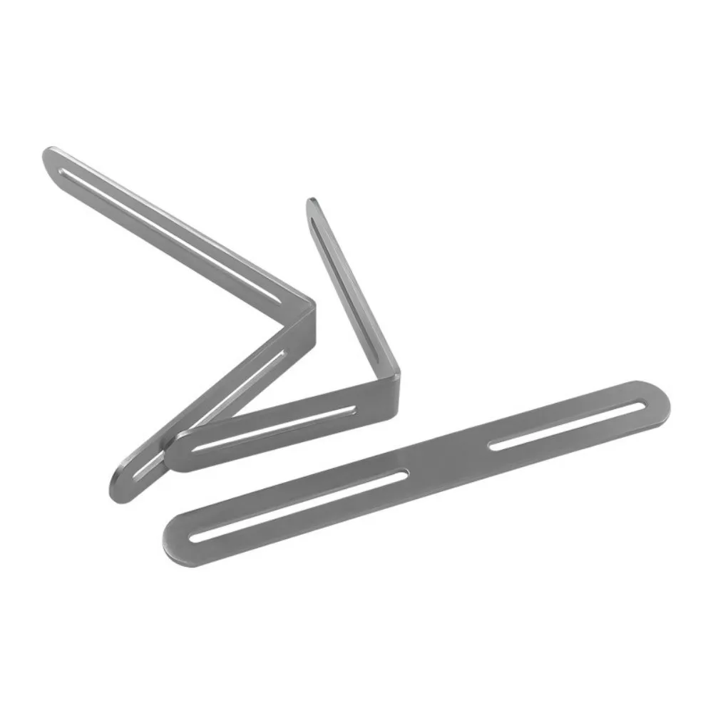 Heavy-Duty L-shaped Stainless Steel Angle Code Adjustable Load Bearing Furniture Fixer Shelf Corner Brace Shelf Installation